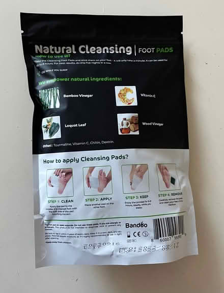 Photo of free Natural foot cleansing pads (Cox Green SL6) #2