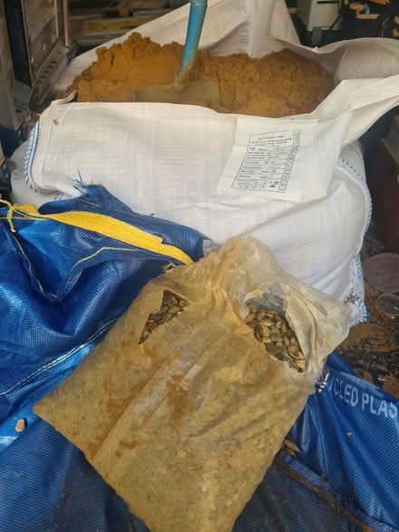 Photo of free 1/2 ton building sand - drop today (Rochester, ME1) #1