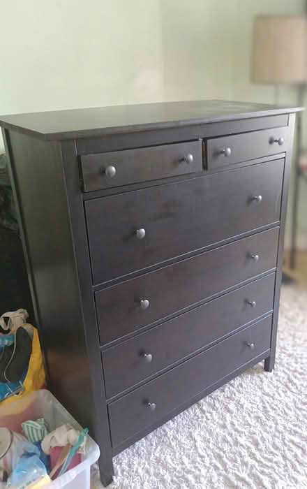 Photo of free Black Chest of Drawers (Deptford) #1