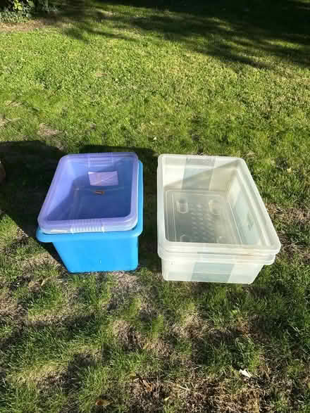 Photo of free 5 plastic tubs (Cheam SM2) #1