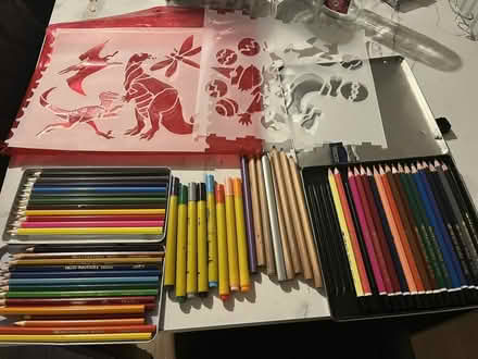 Photo of free Pencils, pens, and craft/art card (Aberdeen City Centre.) #1