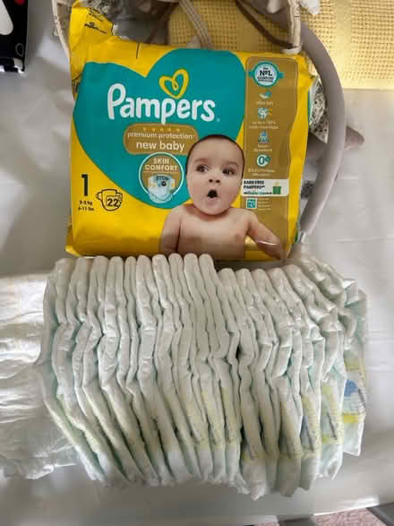 Photo of free 40 pampers first size nappies (TN2) #1