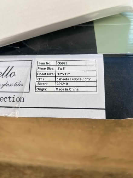 Photo of free Approx 6 boxes glass subway tile (Walnut Creek) #4