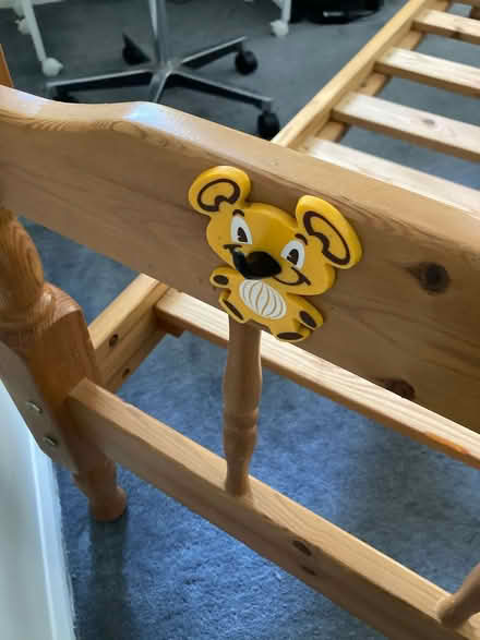 Photo of free Pine bed frame and mattress (Marlow Bottom SL7) #2