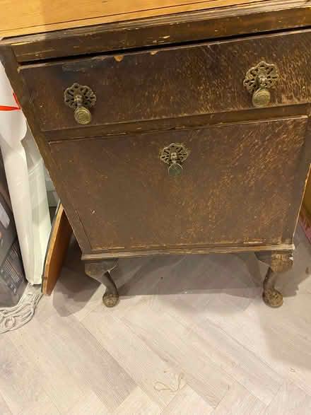 Photo of free Small vintage cabinet with draw (Ravenscourt Park W6) #1