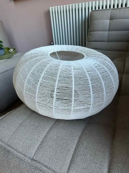 Photo of free White woven light shade (BN41) #2