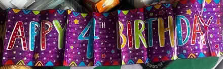 Photo of free Happy 4th birthday banner (BH23 Christchurch) #1