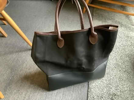 Photo of free Very Heavy Landsend leather Trim, Canvas bag with Rubberised (The Plantation GL5) #1