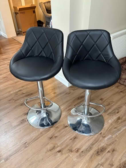 Photo of free Black adjustable bar stools (Shirley CR0) #1