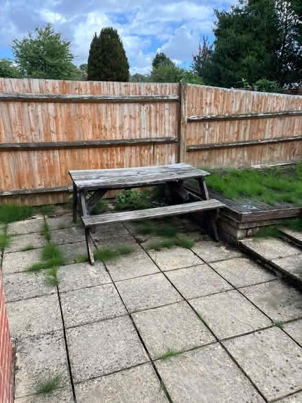 Photo of free Pub style picnic table/bench (Kentwood RG31) #1