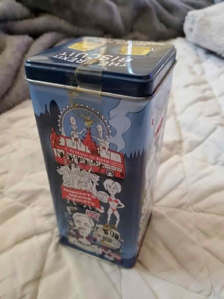 Photo of free Funny brexit biscuits tin (NW10) #1