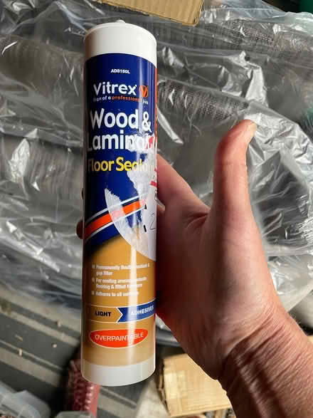 Photo of free Brown flooring adhesive/sealant (BD18 Shipley) #1