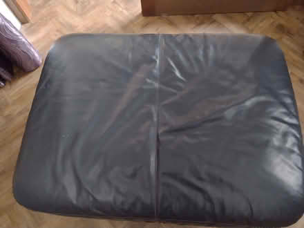 Photo of free Large Leather Pouffe Foot Stool (Pokesdown BH5) #2