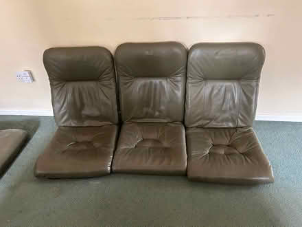 Photo of free Faux leather effect sofas x 2 (East Hagbourne, OX11) #2