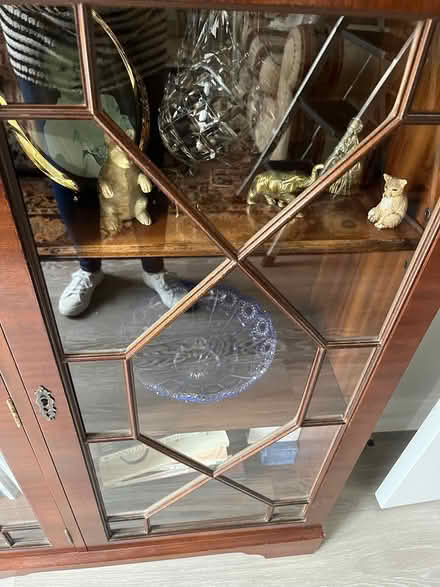 Photo of free Mahogany Display Cabinet (Mortimer Common) #2