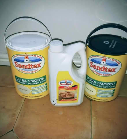 Photo of free Sandex masonry paint & stabilising solution (High Hesket CA4) #1