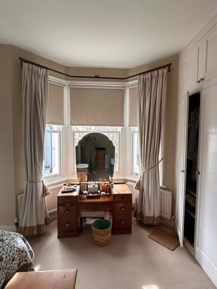 Photo of free Curtains for bay window and single sash (Earlsfield SW18) #1