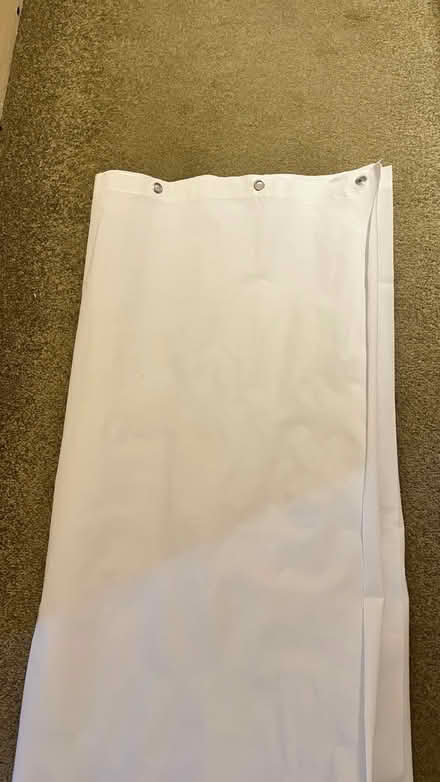 Photo of free Shower curtain, white (CB1 (Petersfield) Mill Road) #1