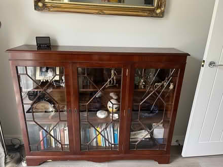 Photo of free Mahogany Display Cabinet (Mortimer Common) #3