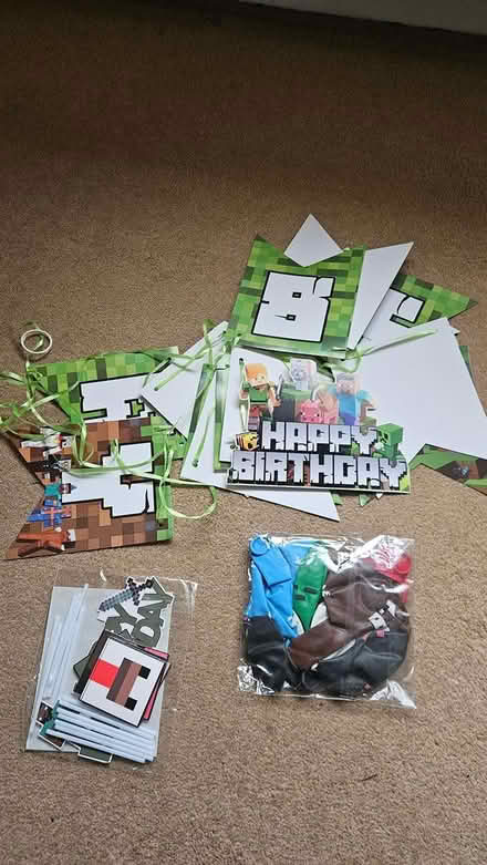 Photo of free Minecraft Birthday decorations (Camberley) #1