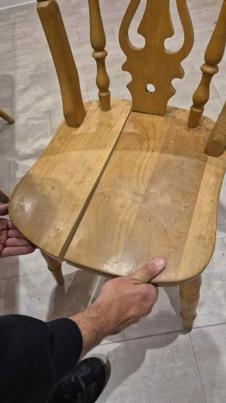 Photo of free Wooden table and chairs (Merley) #1