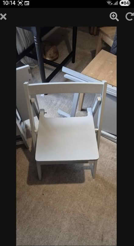 Photo of free Grey foldaway table and chairs (Warminster BA12) #2