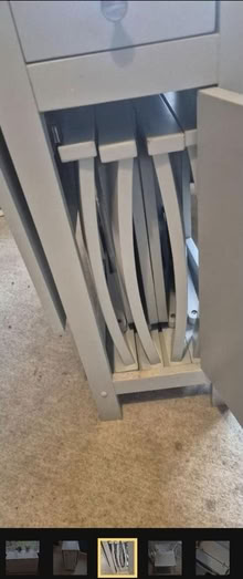 Photo of free Grey foldaway table and chairs (Warminster BA12) #3