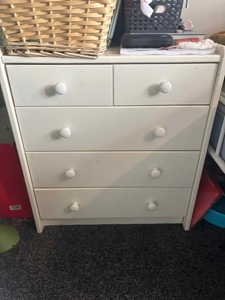 Photo of free Small white drawers (Derby) #1