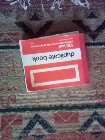 Photo of free Duplicate receipt book (Oxon SY3) #1
