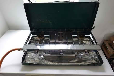 Photo of free Dual burner gas camping stove with grill (Manafon SY16) #1