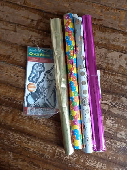 Photo of free 4 Rolls Of Gift Wrap & Stickers (Leith Links EH6) #1
