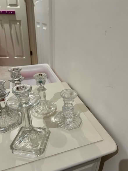 Photo of free Collection of glass candlesticks (Berkekey) #2