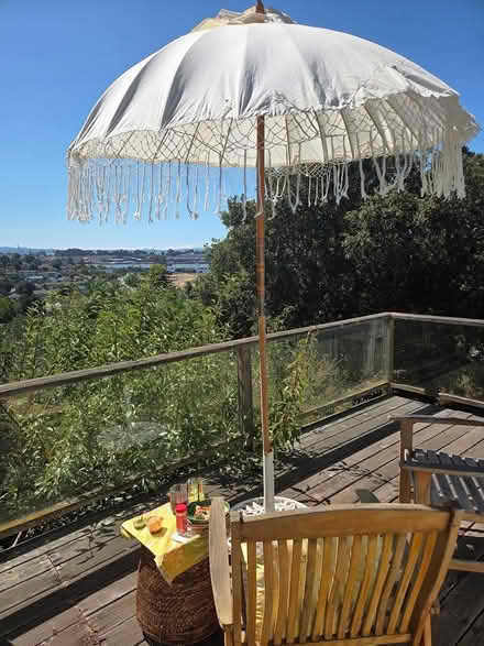 Photo of free Patio Umbrella w. Tassels Needs TLC (Vallejo CA) #1