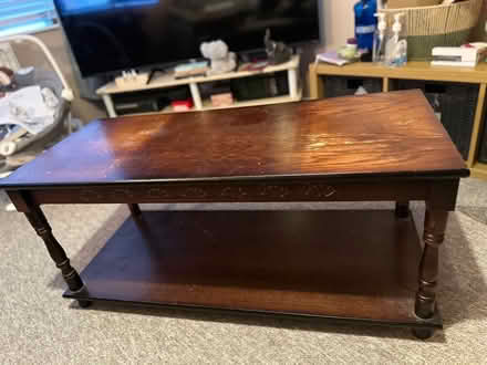 Photo of free Dark wood coffee table (Winyates Green B98) #1