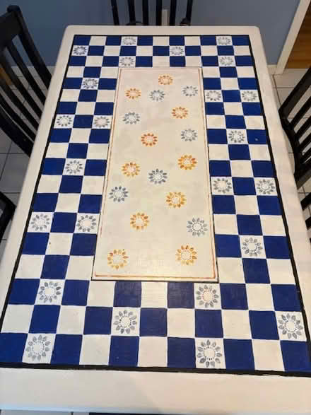 Photo of free Hand painted Oak Kitchen table (Dunstable, MA) #2