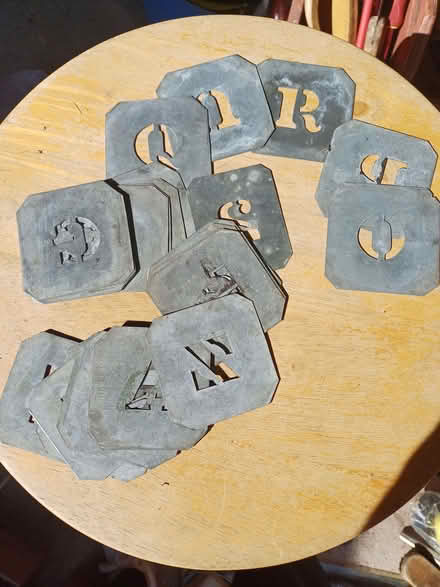 Photo of free Metal alphabet stencils.. (Owlthorpe S20) #1