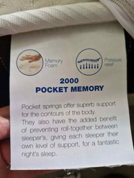 Photo of free King size divan and mattress. 4 drawers (IP2) #4