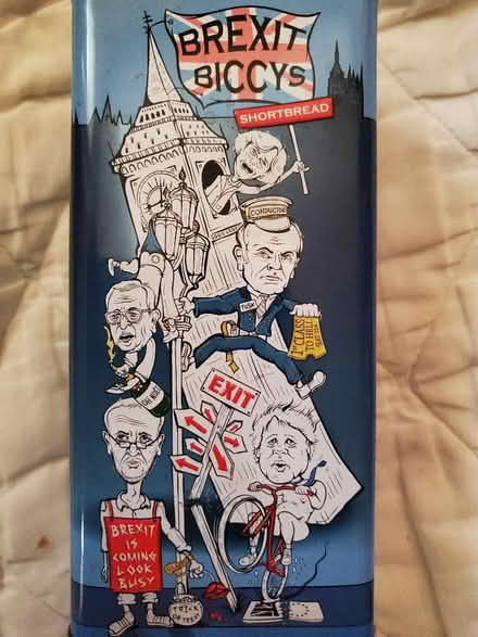 Photo of free Funny brexit biscuits tin (NW10) #4