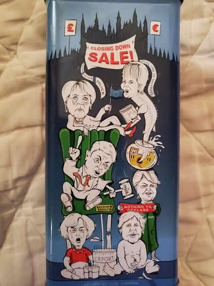 Photo of free Funny brexit biscuits tin (NW10) #3