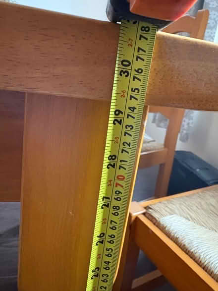 Photo of free Four seater pine wooden dining table. (Thornaby Village TS17) #4