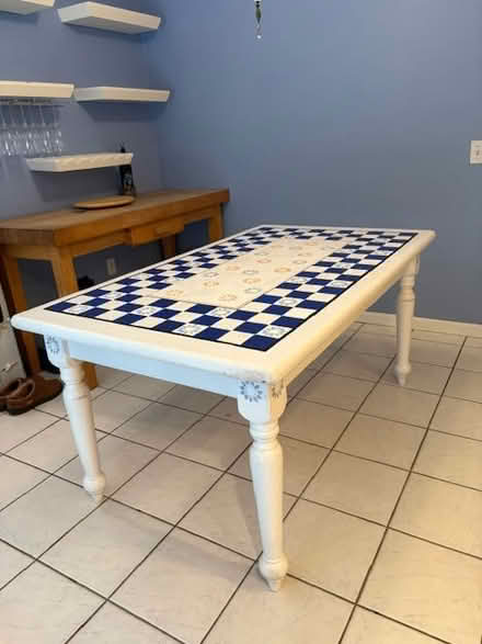 Photo of free Hand painted Oak Kitchen table (Dunstable, MA) #1