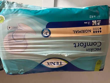 Photo of free 2packs of Tena pads (Rayners Lane HA2) #3