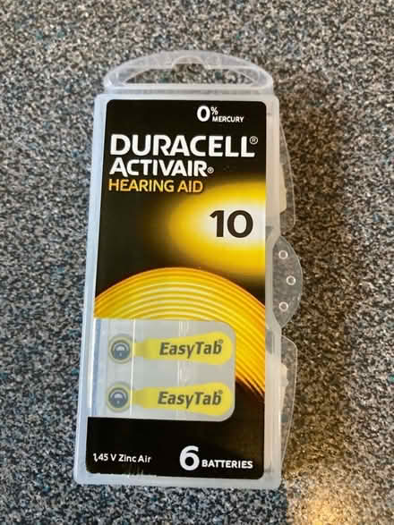 Photo of free Hearing aid batteries size 10. (Motspur Park KT3) #1