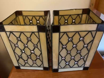 Photo of free 2 yellow Tiffany lampshades (Seaford BN25) #1