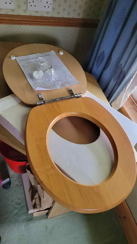 Photo of free Pine toilet seat (unused) (Palmer Park RG6) #1