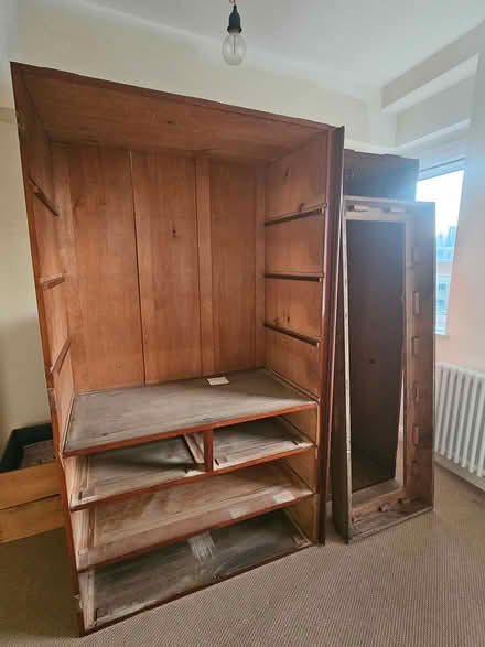 Photo of free Very large old wooden wardrobe (London) #3