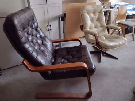 Photo of free Two Leather Armchairs (Brunswick BN3) #2