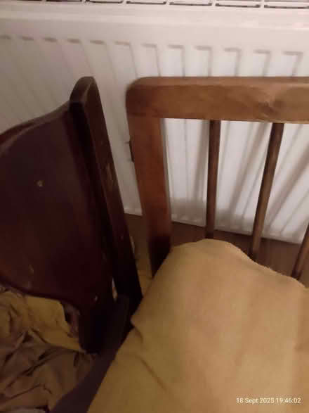 Photo of free Broken woodframed armchair (Round Hill BN2) #1