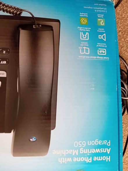 Photo of free BT landline phone with answering machine and caller Id (Sele Farm SG14) #2