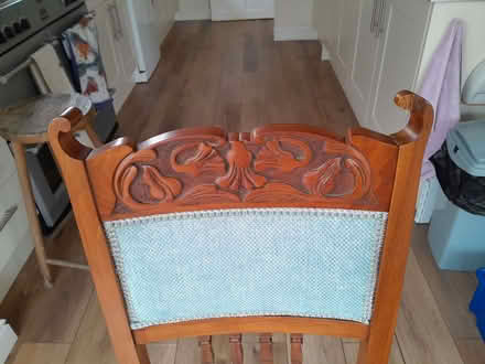 Photo of free 4 antique dining chairs (Elworth CW11) #4